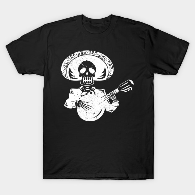 'Skull Playing Banjo' Awesome Music Gift T-Shirt by ourwackyhome